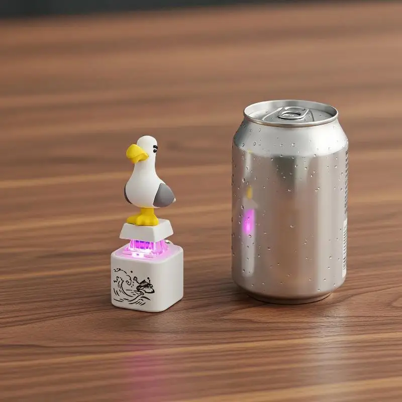 3D Cartoon Squeaky Seagull Custom Keycap Replaceable Key Cap for All Common Mechanical Keyboards