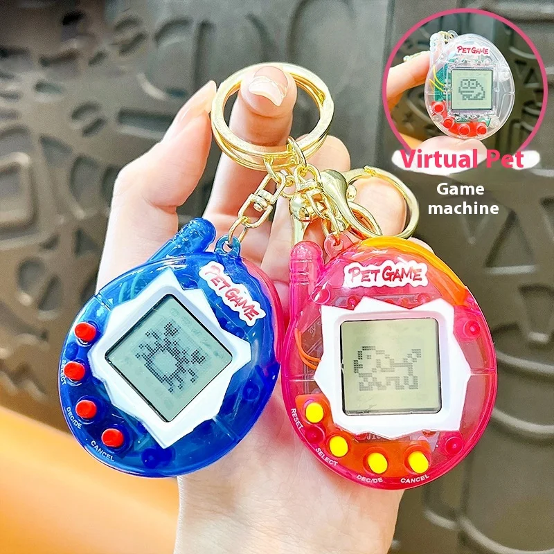 Przenośny Tamagotchis elektroniczna maszyna do zabawy dla zwierząt brelok zabawny 90S Pet InVirtual Cyber Pet brelok E-pet interaktywna zabawka