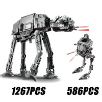 1267PCS Or 586PCS Space War AT-AT Hoth AT-ST Building Blocks With Minifigures Construction Bricks Toy Gift For Adult Kids