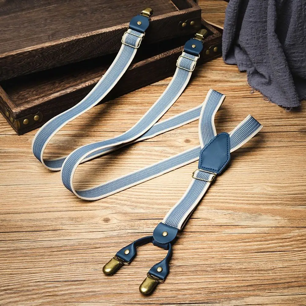 suspensorios-de-design-retro-estilo-britanico-com-alca-elastica-cor-marrom-tipo-y-com-4-clips-estilo-unissex-em-couro