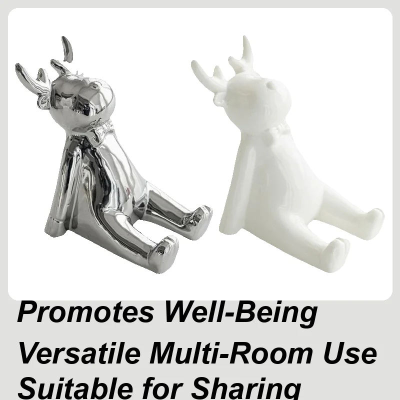 

Smartphone Stand Deer Shape Mobile Phone Stand Ceramic Electronics Support Stable Animal Figure For Dormitory Home Library