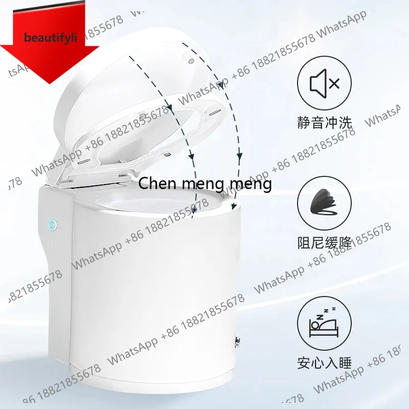 A17 Household tankless toilet small   apartment seat toilet small   size 47cm siphon type
