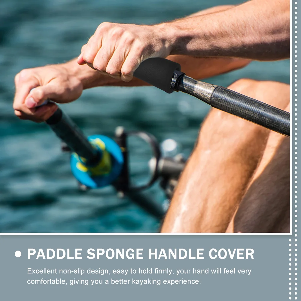 

Non-Slip Sponge Kayak Paddle Grips Breathable Handle Covers Cushioning Hand Protector For Canoe Paddle Accessories Wrap