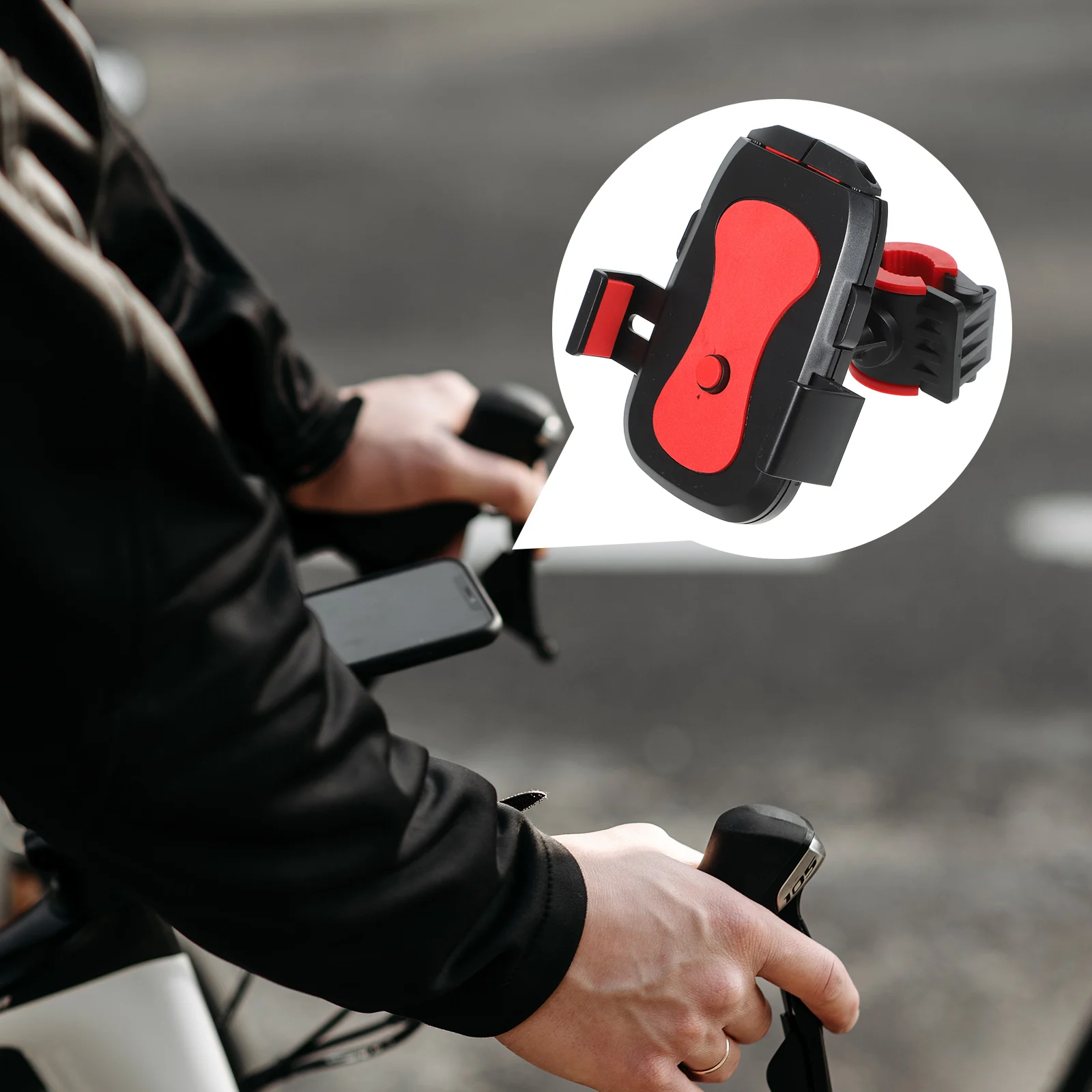 

1pc Adjustable Anti-Shake Mobile Phone Holder Durable Handlebar Bracket Bicycle Motorcycle Hands-Free Navigation Non-Slip Secure