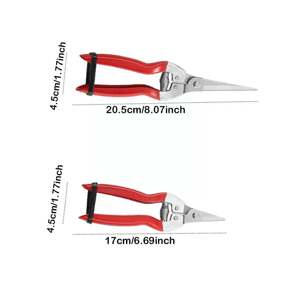 1PC Gardening Hand Pruner Garden Scissors Pruning Shears Leaf Plant Straight Snips Micro-Tip Trimmer Pruning Florist Scisso L5J9