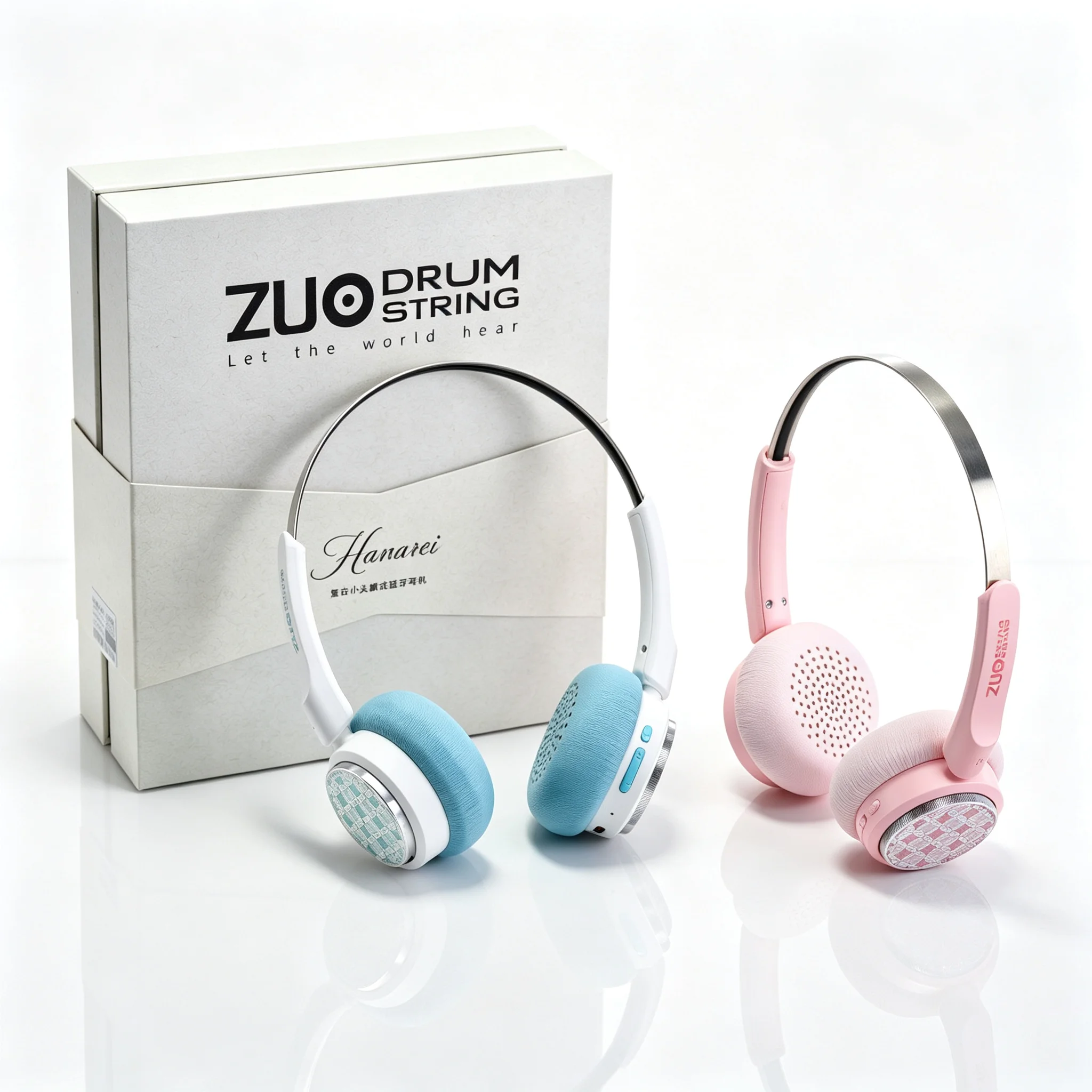 ZUO DRUM STRING Hanarei Retro Bluetooth Headphones 30mm Dynamic Driver BT 6.0 40H Battery Dual Device Connection KineraMusic APP