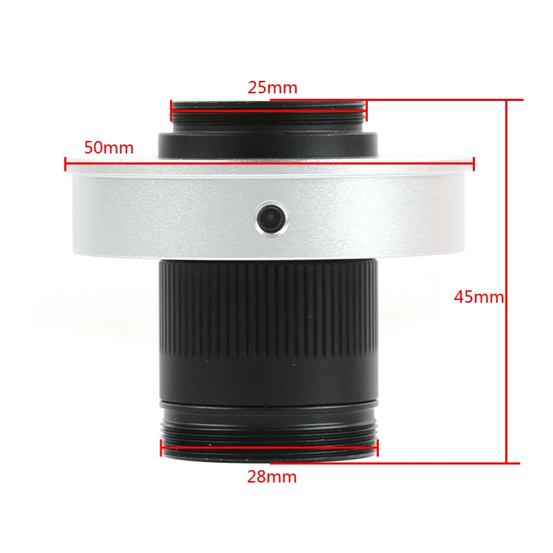 Microscope vidéo monoculaire à zoom 80X, grand champ de vision, longue portée, pour réparation de circuits imprimés, caméra de soudure, objectif à monture C