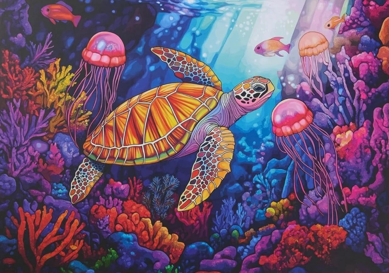 

1000/500/300/120 шт., подводные чудеса, пазлы для взрослых, домашний декор, пейзажные пазлы, развивающие игрушки, подарки на день рождения