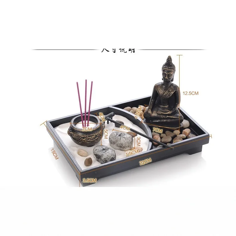 Ornaments sand table incense decoration craft desktop dry landscape cross-border e-commerce