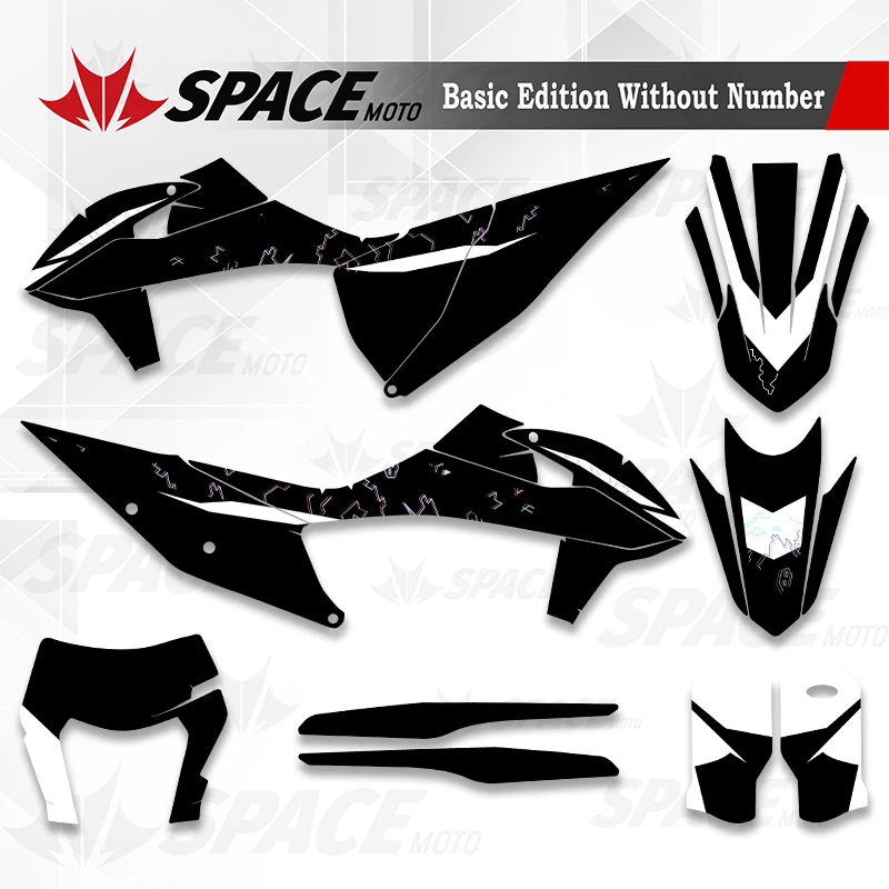 SPACE Graphics Decals Stickers Motorcycle Background Custom For KTM SXF XCF 2019-2022 EXCF 20-23