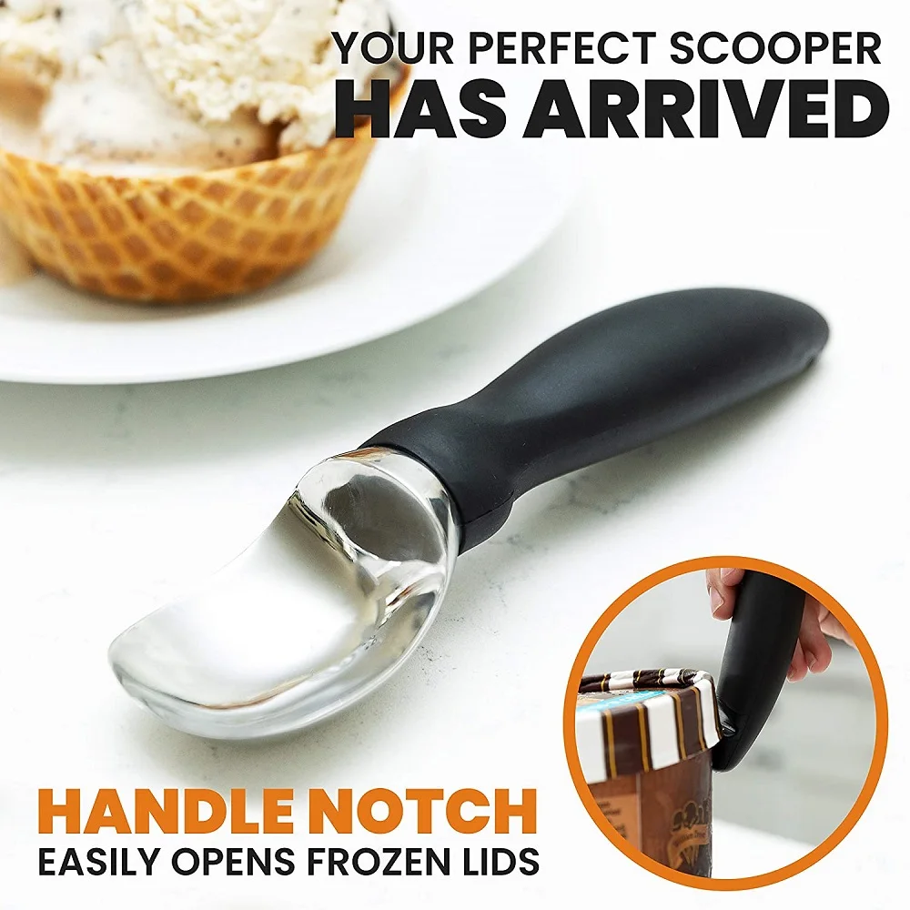 Ice Cream Scoop, Fruits Digger, Ice Ball Maker, Frozen Yogurt Cookie Dessert Spoons, Non-Stick, Home and Restaurant Kitchen Gadg