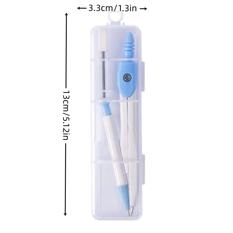 Little Fresh Compus automatic Lead core set Student multifunctional metal drawing tool Student drawing instrument