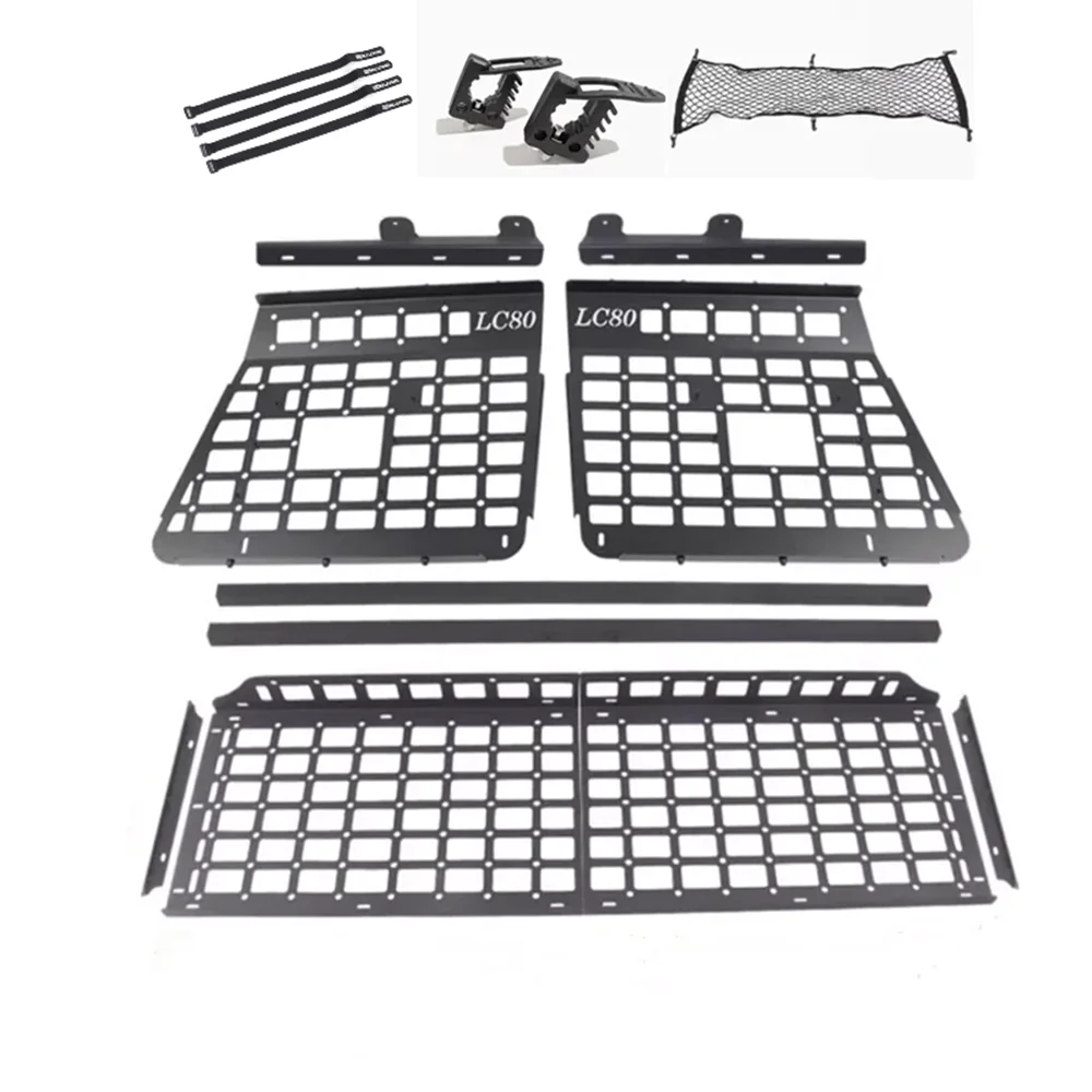 For Toyota Land Cruiser LC80 1990-1997 Rear Cargo Modular Storage Panel System Trunk Shelf Kit Car Accessories