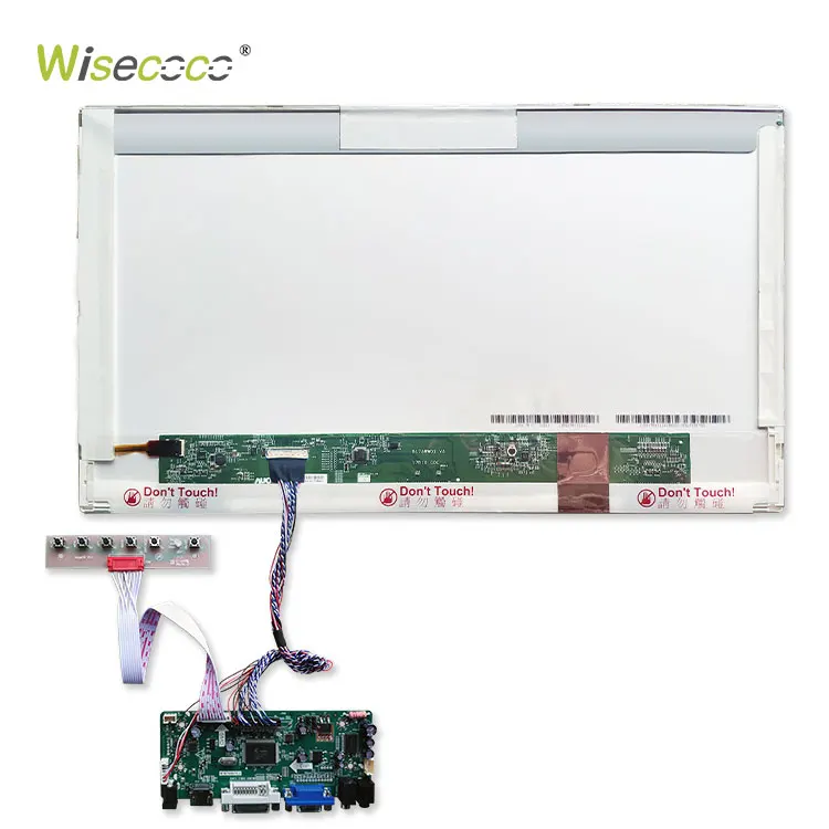 Wisecoco 17.3 Inch 1600*900 TFT LCD Display with LVDS 60Hz Driver Board DVI PC Audio Control B173RW01 V2 HW5A