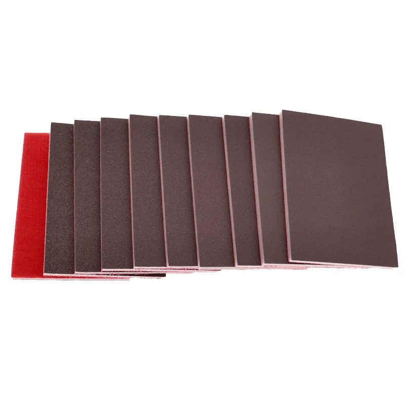 75 x 100 mm ultrafeine Nass-Trocken-Schleifschwammblöcke, 10/20 Stück, verschiedene Körnungen, 120–3000, waschbar, wiederverwendbar, zum Polieren von Schleifwerkzeugen – Detail 5
