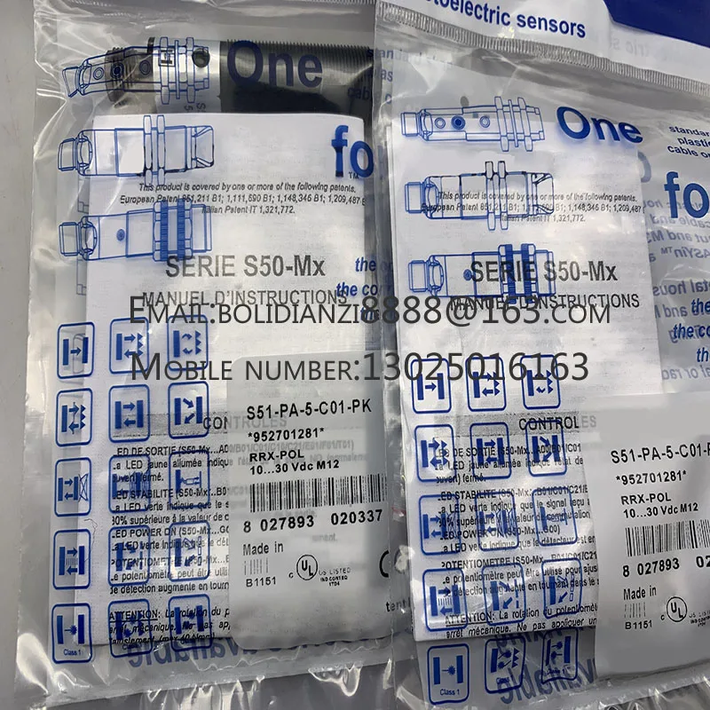 

The brand-new original sensor S50-MA-2-C10- NN S50-PA/PR-2-G00-XG S51-PA-5-C01-PK warranty for one year in stock