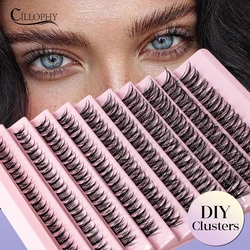 Cat Eye False Eyelash Extension DIY Lash String Fluffy Soft and Easy to Operate Eyelashes Extension Bundle Makeup Tool