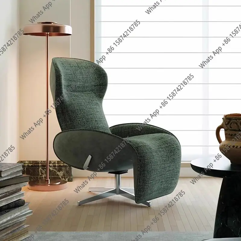 Zero gravity recliner light luxury minimalist living room balcony lunch break recliner can sit and lie down rotating designer si