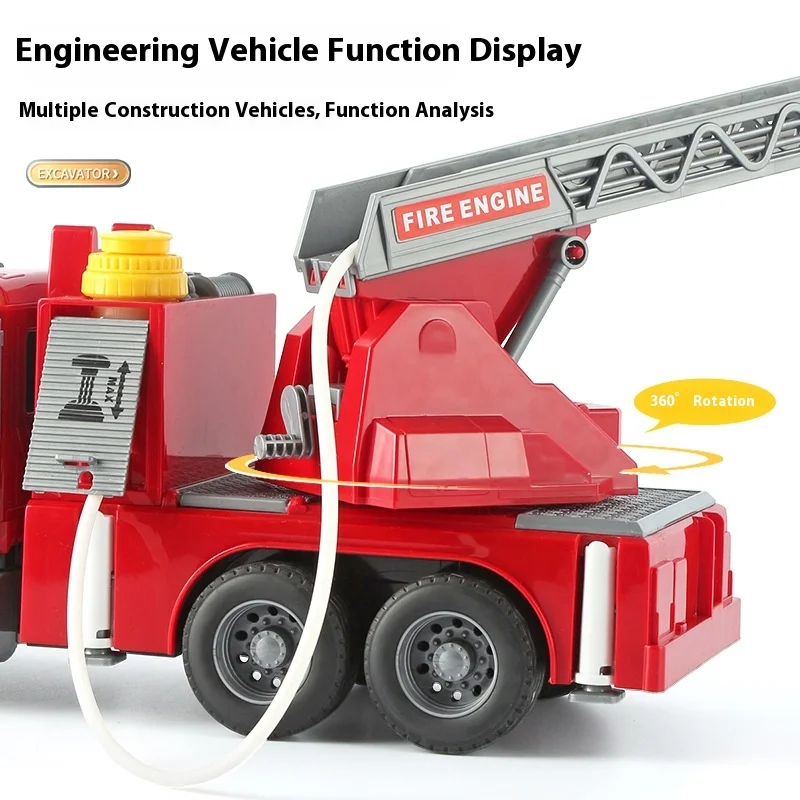 ホットシミュレーショントレーラーおもちゃ慣性フラットベッドレスキュー大型エンジニアリング車両道路輸送おもちゃの車男の子のための誕生日プレゼント