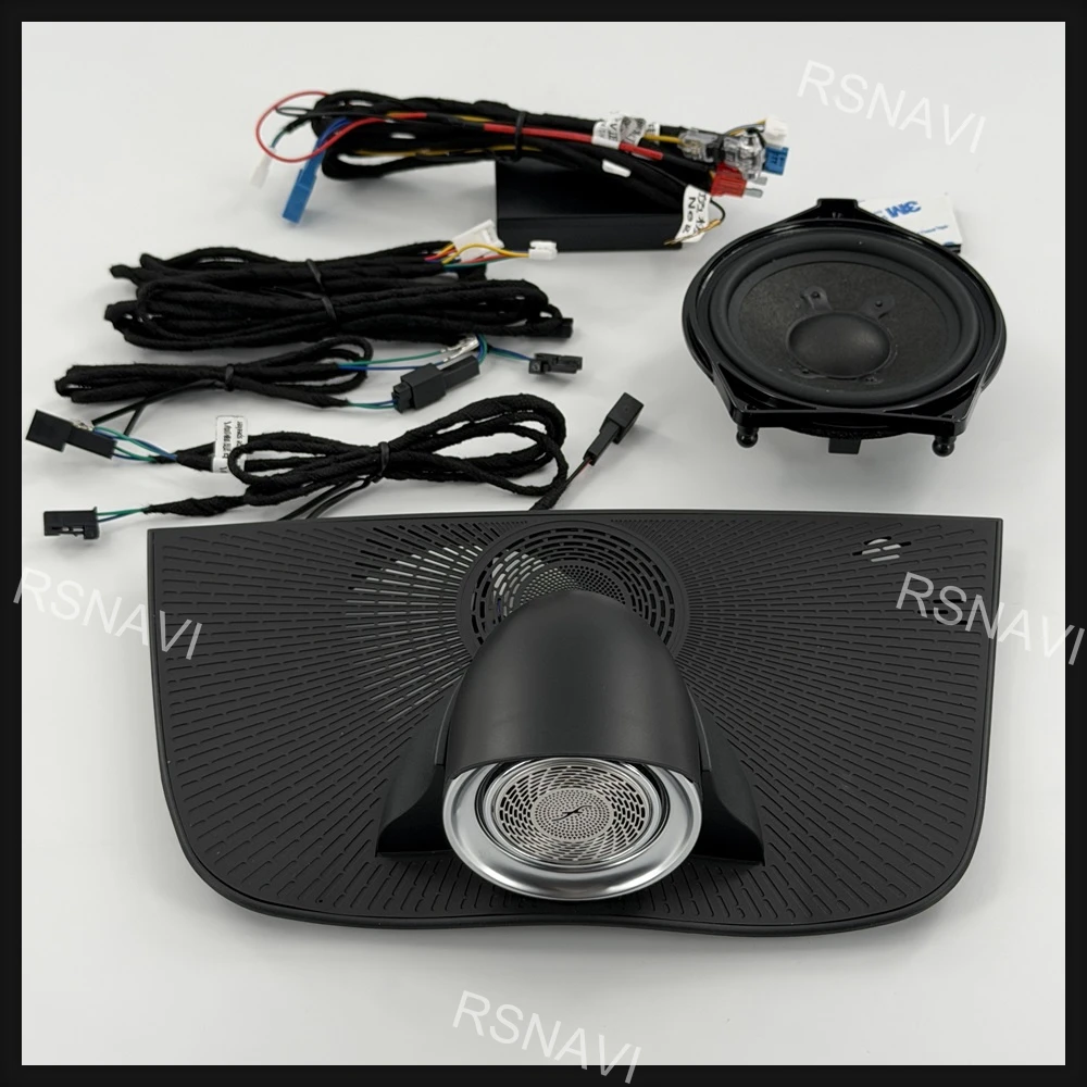 Rotating Center Speaker with Ambient Lighting for Mercedes-Benz C-Class W206 2022-2025 Standard Version Dashboard Audio Retrofit