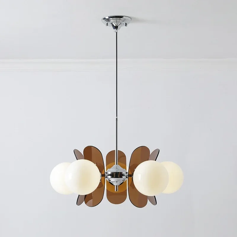 

Bauhaus Retro Chandelier Light Fixture Medieval Magic Bean Pendant Lamp for Dining Room Restaurant Bedroom Living Room