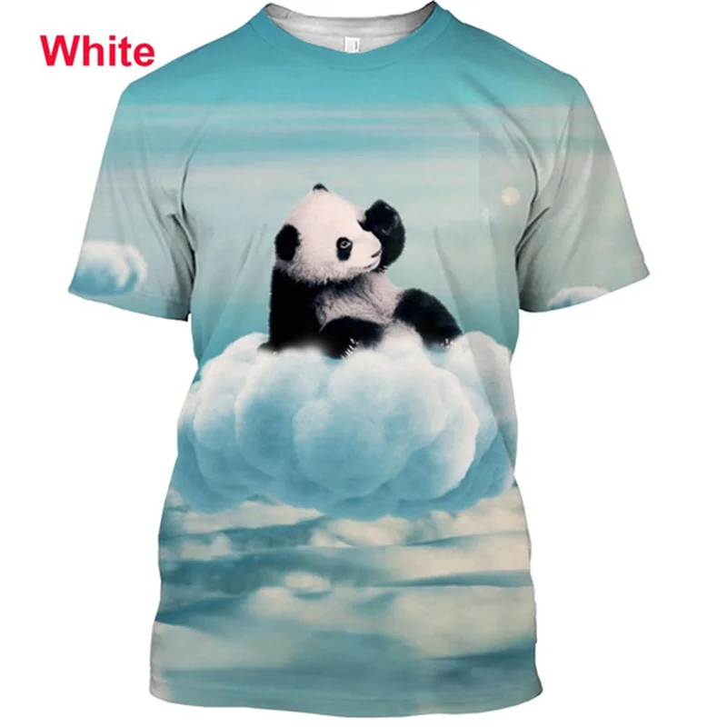 Summer New 3D Printing Cute Animal Panda T Shirt Chinese National Treasures Graphic T-shirts For Men Harajuku Funny Short Sleeve