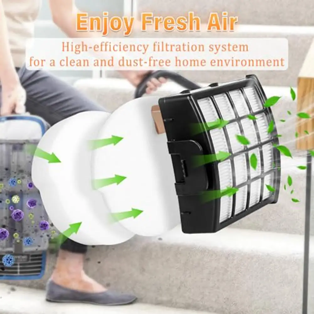 For Filter Cartridges For Shark AZ2002 And AZ2000 Vacuum Cleaners (3/6pcs Set) - Sponge ABS Filters