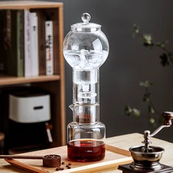 Cold Brew Coffee Maker Pot Set Glass Drip Filter Ice Drop Coffee Maker Specialized Barista Accessories with 100pcs Filter Paper