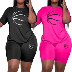 2025 Hot Sale Women's Tracksuit Summer Daily Casual Sports Basketball T-shirts Shorts Ladies Home Outdoor Casual Fashion Outfits