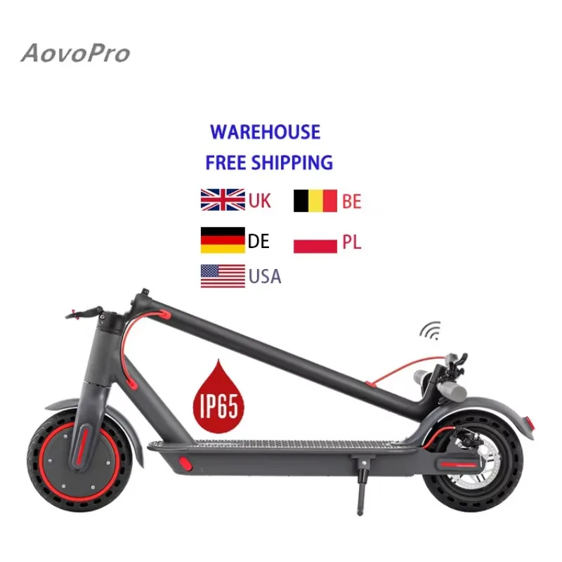 

AOVOPRO UK Europe Stock 350W Motor 10.5Ah Battery 35Km Range 8.5 Inch Waterproof Foldable Electric Scooter Europe Dropshipping