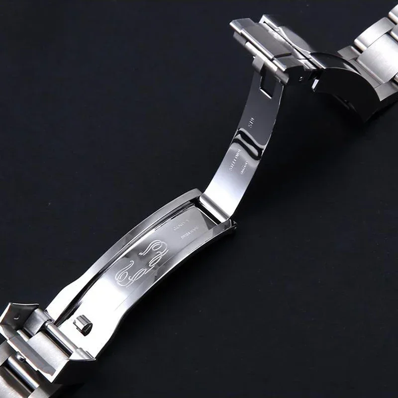 Correas de reloj para Rolex SUBMARINER DAYTONA Yacht-Master GMT, correa de reloj con cierre glidelock, pulsera de acero inoxidable de 20mm
