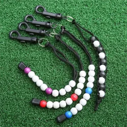 Handige Nylon Gevlochten Golfslag Score Counter Met Plastic Golfbal Kralen Putt Counter Sport Score Counter Golf Training Aids