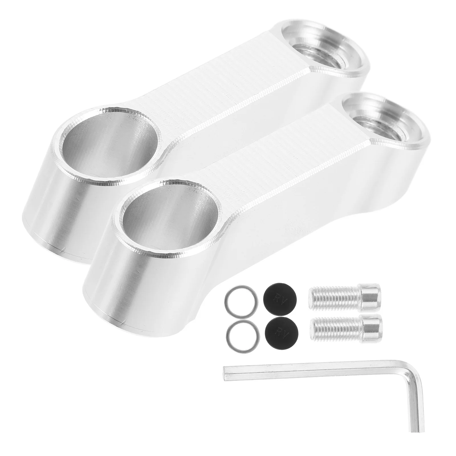 

1 set 1 Set Motorcycle Mirror Mount Riser Sturdy Long-Lasting No Tools Wide View Rearview Mirror Extension Bracket Motorcycle