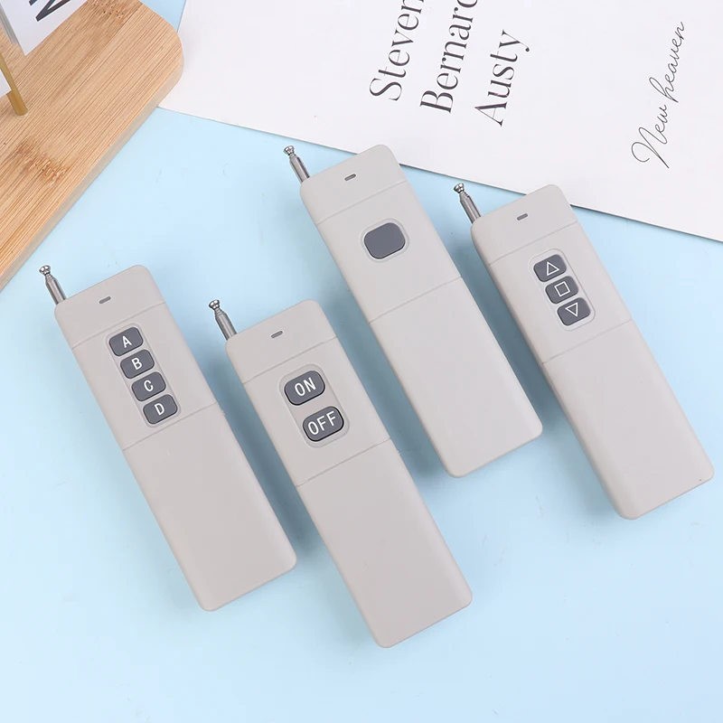 Trasmettitore ricevitore a lunga distanza 433 Mhz 3000 metri Telecomando RF ad alta potenza 1/2/4 CH 1527 Codice di apprendimento Telecomando