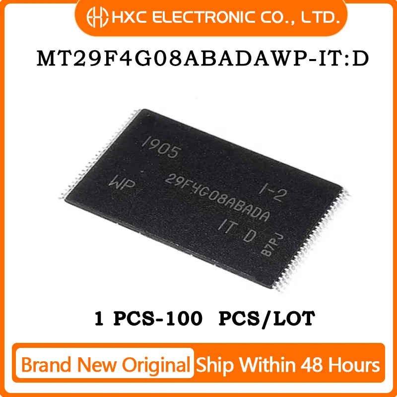 

1PCS/5PCS/10PCS/50PCS MT29F4G08ABADAWP-IT:D TSOP48 MT29F4G08ABADAWP Brand New Original IC CHIP