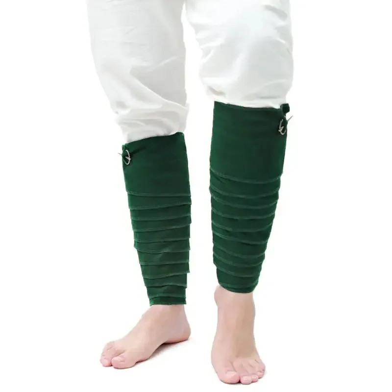 القرون الوسطى العجل التفاف بالدر مجموعة القرون الوسطى LARP SCA فايكنغ بوتيس يلتف الساق مع المشابك خمر رجل القراصنة ازياء اكسسوارات