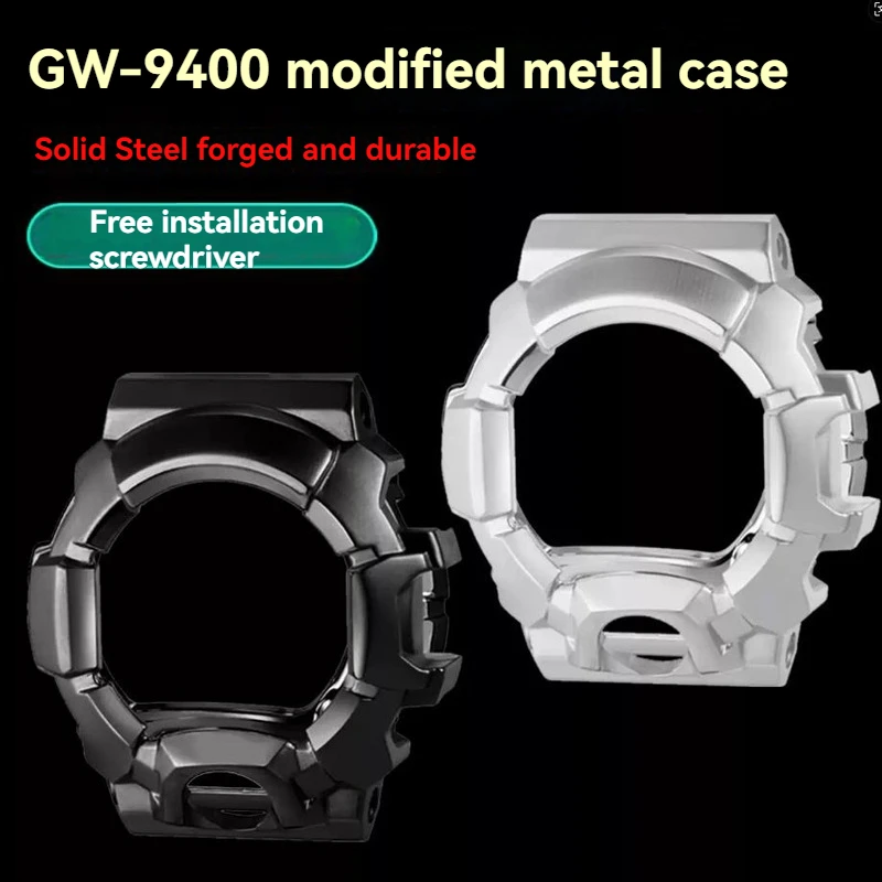 カシオ-gw-9400-ケース-316l-ステンレス鋼ベゼル-g-shoКk-マスター-g-rangeman-gw9400-メタルケース時計メーカー-diy-改造アクセサリー