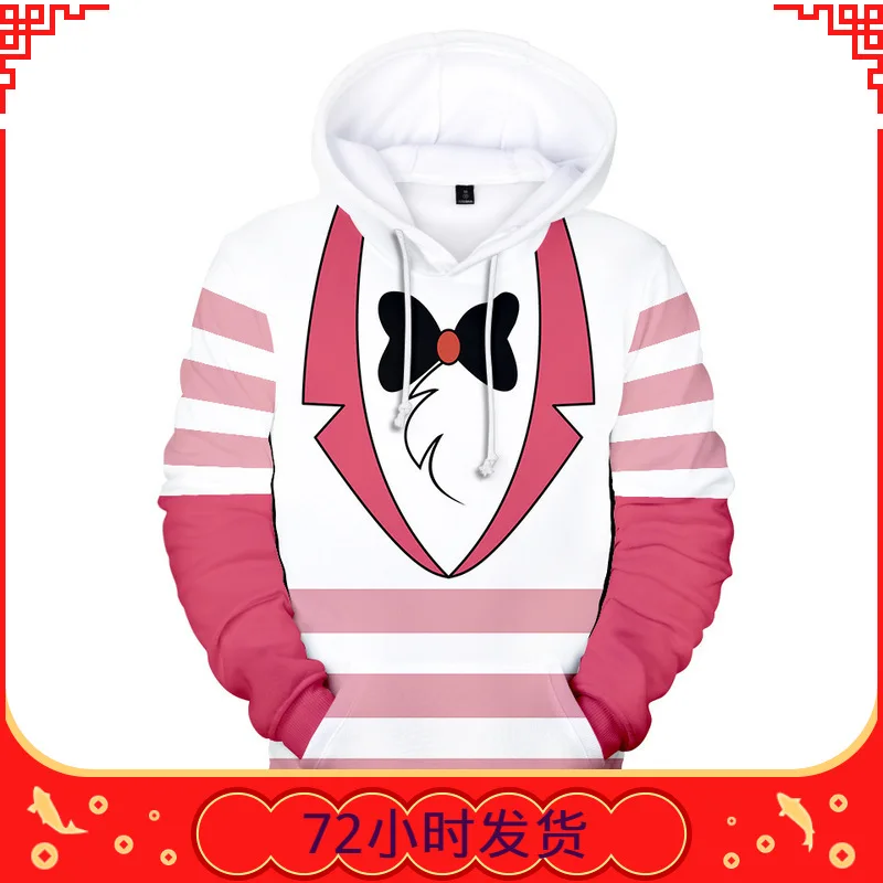 

Hazbin Cosplay Hotel Dust Angel 3D Print Hoodies Women's Coat Adult Jacket Cosplay Costume Halloween