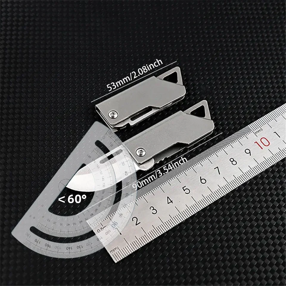 D2 Blade Sharp Knife Stainless Steel Forming Knife Camping Self Defense Emergency Survival Knife Folding Portable Keyknife Gift