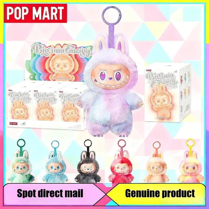 

Labubu POP MART The Monsters Big in Energy Series Lububu Плюшевая игрушка Кукла-сюрприз Слепая коробка Коллекционная виниловая фигурка в подарок