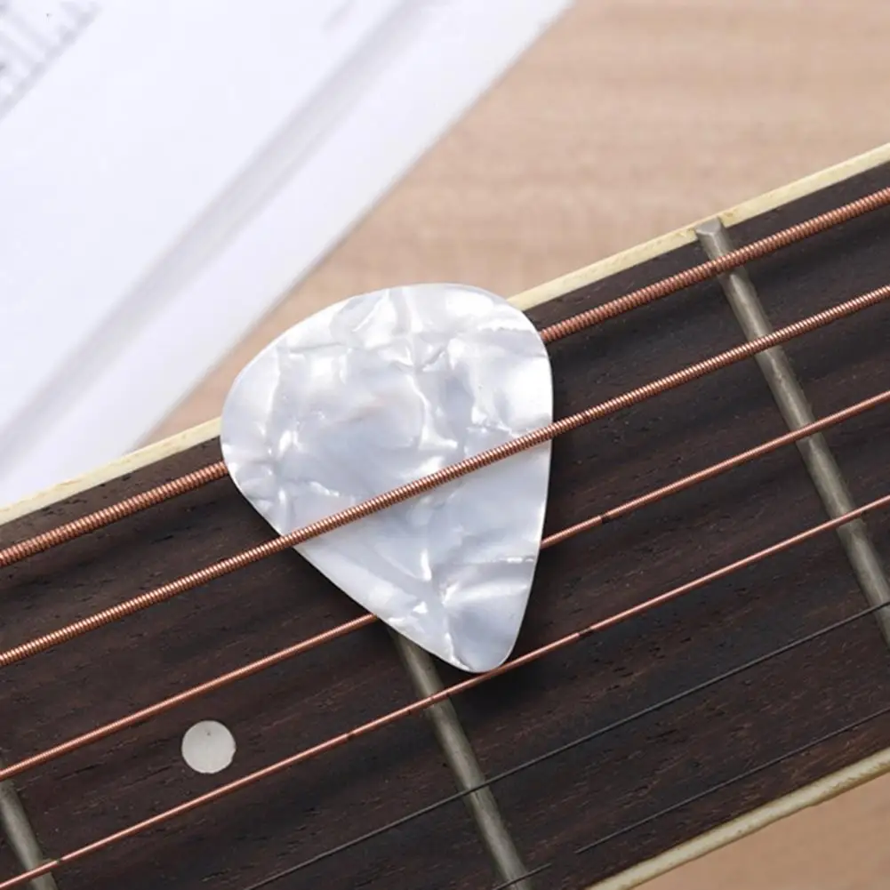 30Pcs Guitar Picks Plectrums 0.5mm 0.75mm 1.0mm Thin Variety  Bass Electric Acoustic Ukulele Guitar Picks Multi-colored Picks