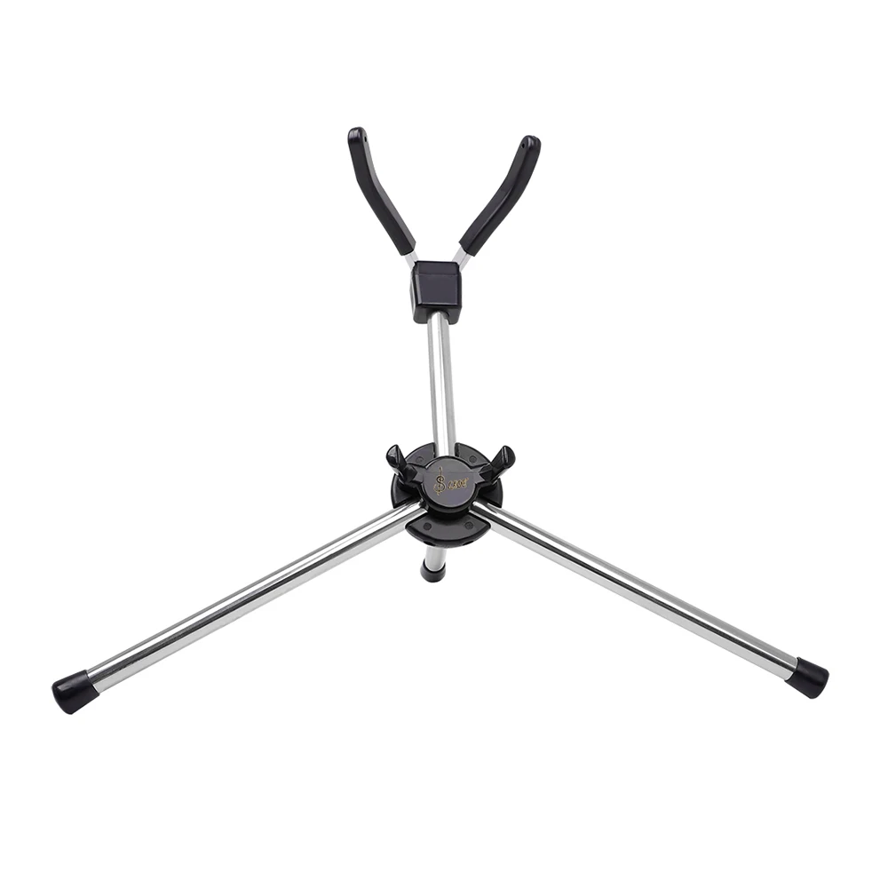Foldable Soprano Saxophone Stand Portable Sax Metal Floor Stand Holder with Carry Bag Woodwind Instrument Parts