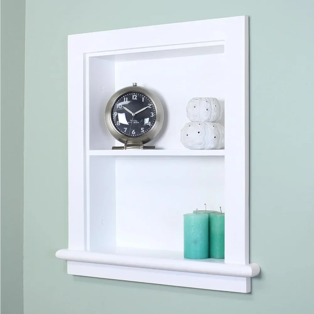 14x18 Aiden Recessed Wall Niche Medicine Cabinet Replacement - Bathroom Cabinet Insert Shelf Made in North