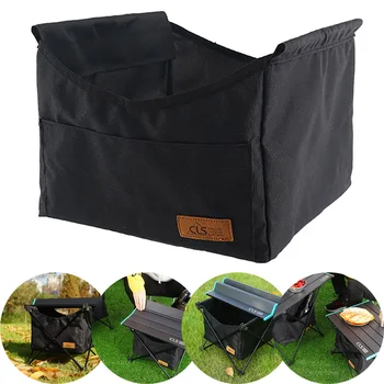 Folding Table Outdoor Camping Kitchen Storage Net Bag Mesh Waterproof Oxford Cloth Heavy Duty Garden Furniture Cushion Holder