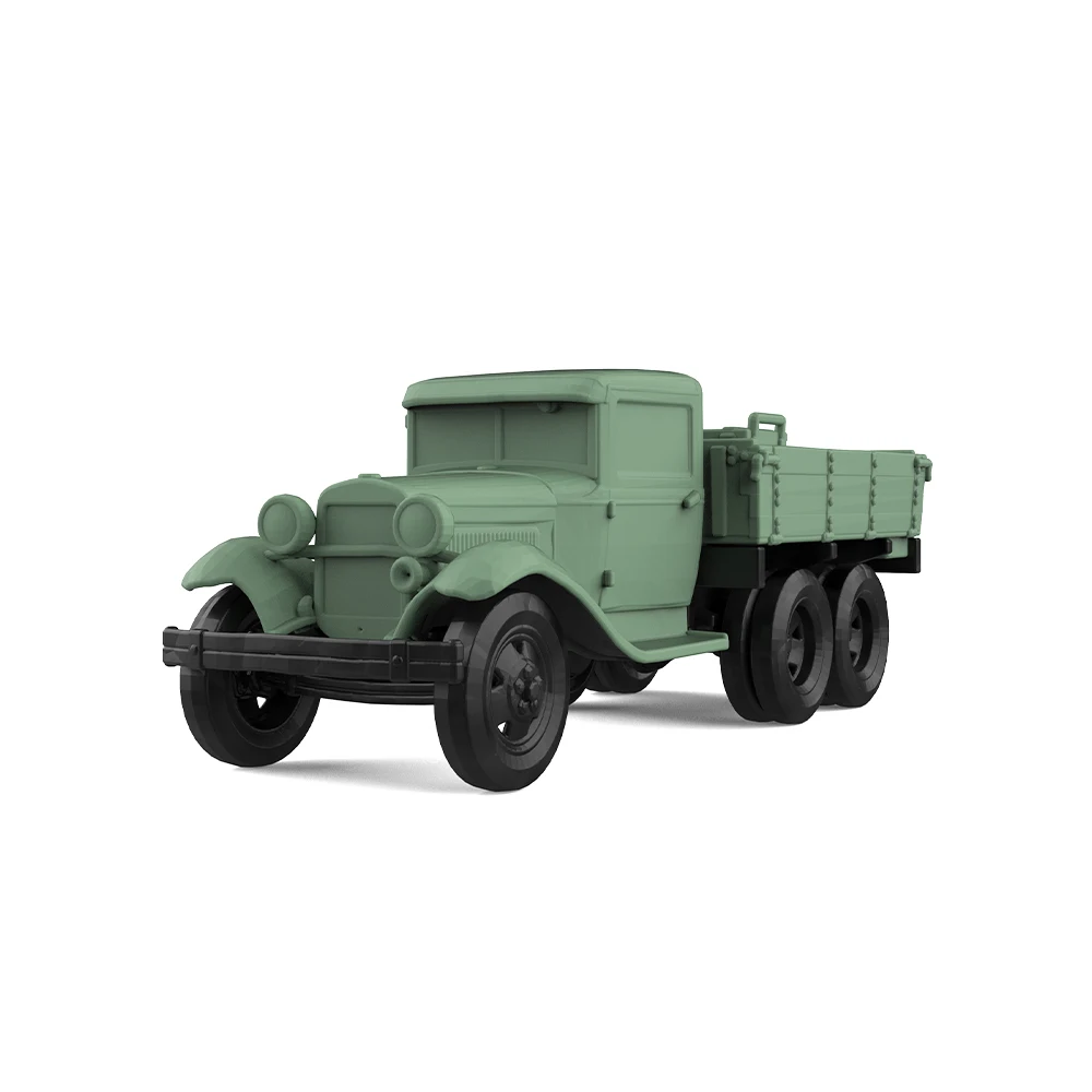 SSMODEL SS144866 1/144  Military Model Kit Soviet GAZ-AAA Anti-Aircraft Truck