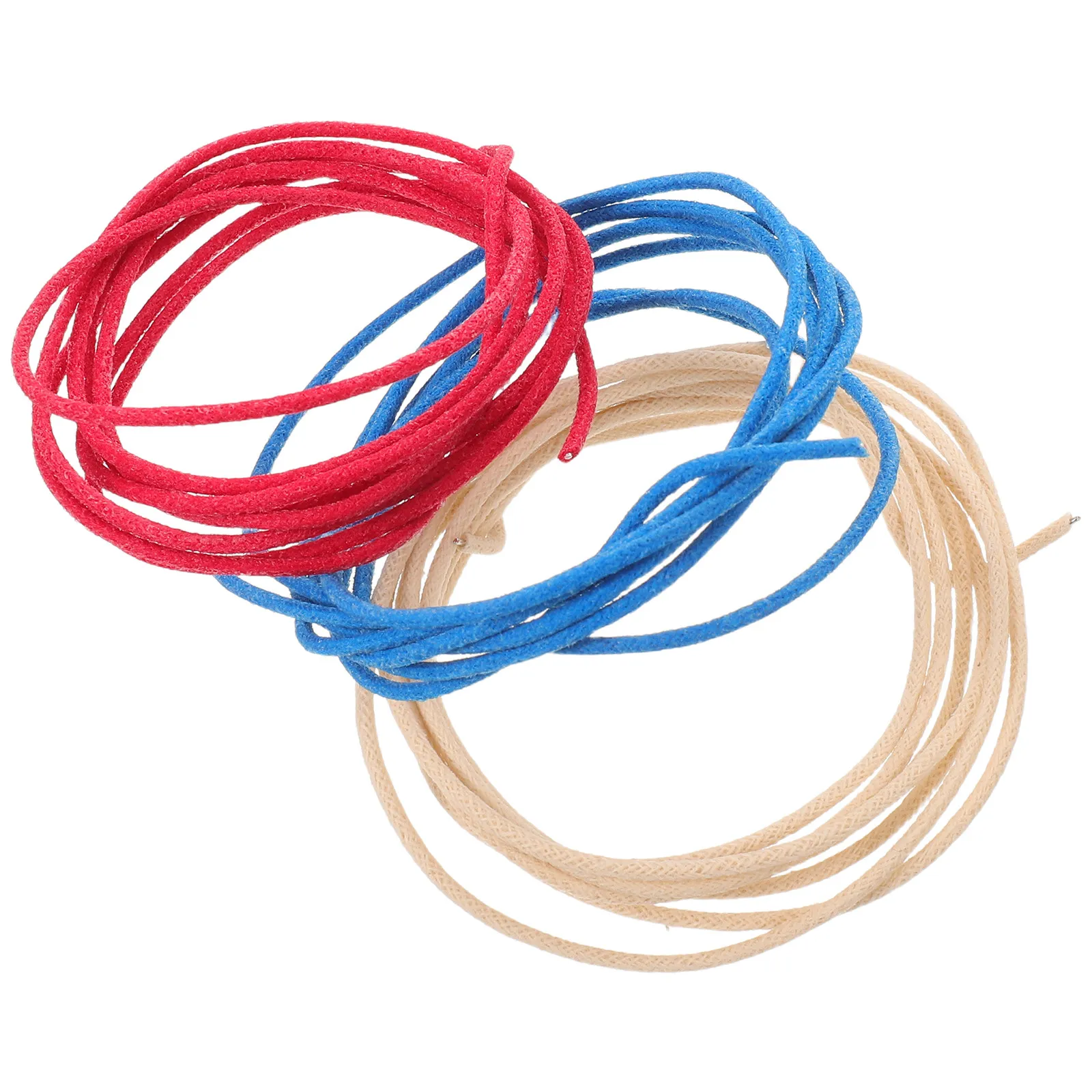3Pcs Electric Guitar Waxed Cloth Braided Pushback Copper Wire Vintage Style Wiring Upgrade Guitar Repair Replacement Kit - view 3