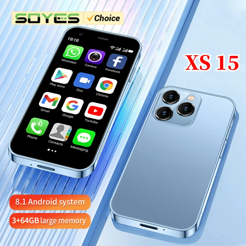 SOYES XS15 мини смартфон с 5,5-дюймовым дисплеем, ОЗУ 3 ГБ, ПЗУ 64 ГБ, Android 3,5