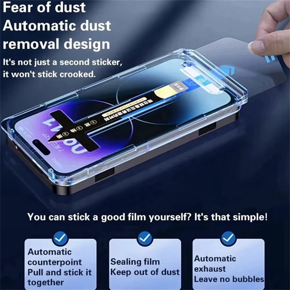 1-2PCs 8K Dust Free Installation Screen Protector for Xiaomi Poco X6 Pro 5G X3 NFC C65 M6 F6 F5 F3 M5s X5 X4 M4 M3 M2 Glass