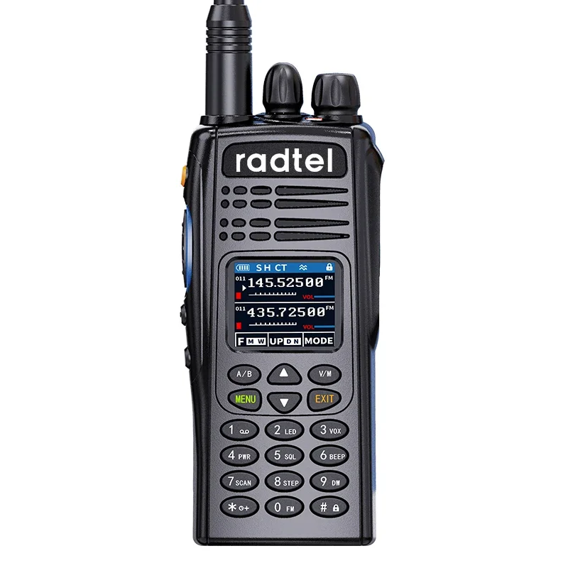 Radtel RT-733 IP67 Водонепроницаемая радиостанция 10 Вт с воздушным диапазоном Walkie Talkie Полнодиапазонная Ham 199CH HT USB-C Батарея NOAA FM AM UHF VHF Satcom