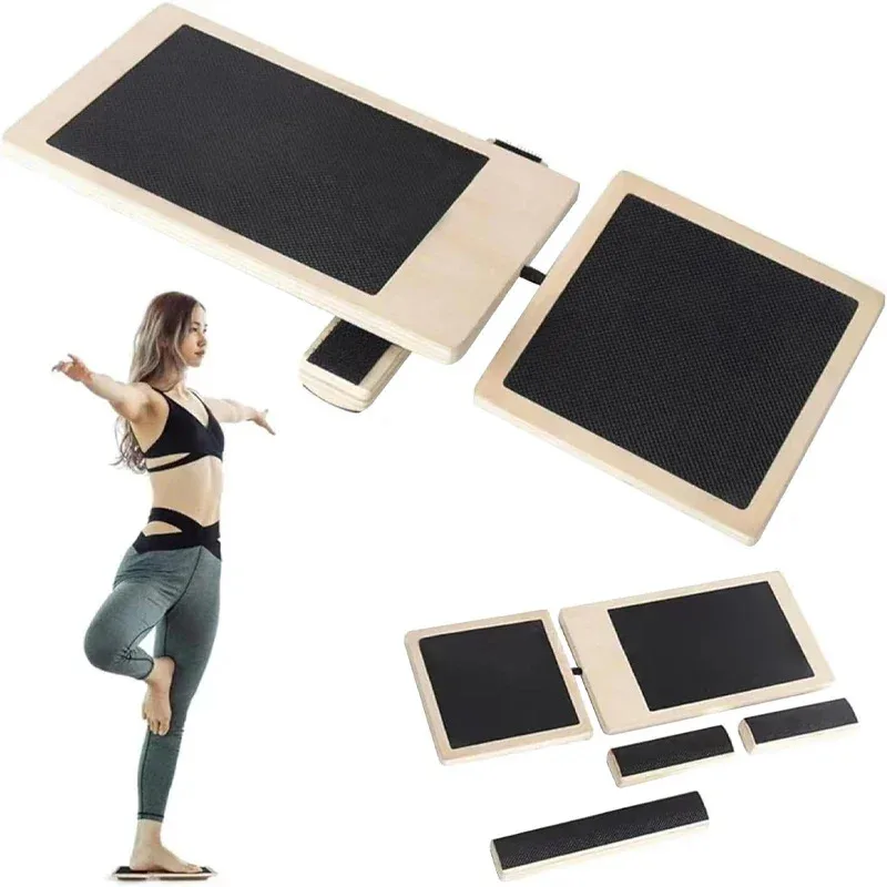 

Деревянный тренажер для укрепления лодыжки, балансировочная доска для одной стопы, корректор осанки, тренажер для тренировки баланса пилатеса